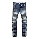 Vaqueros biker con cremalleras